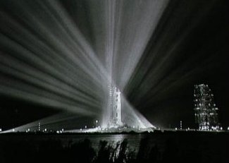 Apollo 9 sits on the launch pad
